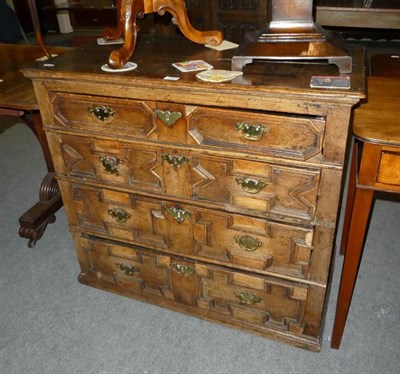 Lot 1209 - A late 17th century four height chest