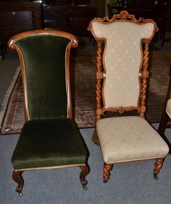 Lot 1250 - Two nursing chairs