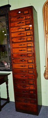 Lot 1283 - A pine collectors cabinet