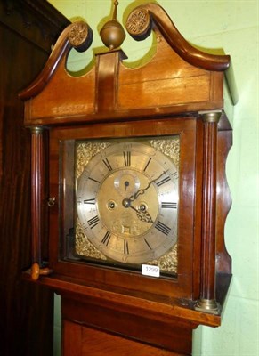 Lot 1299 - An eight day oak longcase clock, dial signed John Weller, London, five pillar movement, later case