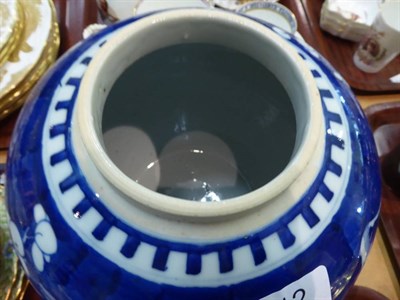 Lot 12 - A Chinese blue and white porcelain ginger jar and cover