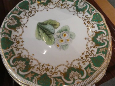 Lot 29 - Davenport floral bone china dessert service (thirteen pieces)