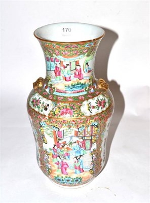 Lot 170 - A 19th century Chinese Canton porcelain vase, 35cm high