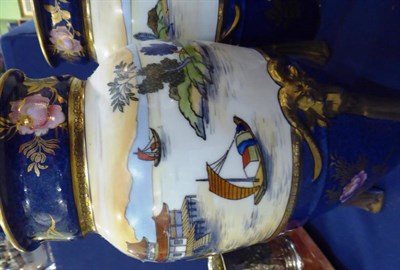 Lot 173 - A pair of Noritake vases with various coffee wares