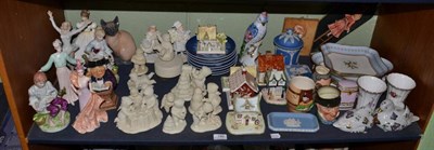 Lot 190 - A quantity of assorted collectable ceramics to include Royal Doulton; Coalport cottages; Snow...