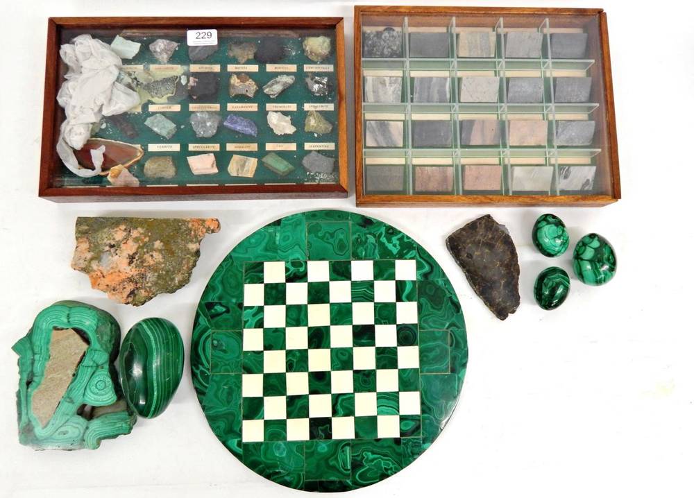 Lot 229 - Minerals: A Quantity of Mineral Specimens, Chibuluma Mine, Zambia, Africa, a tray of twenty various
