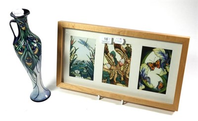 Lot 18 - A modern Moorcroft Fanfare pattern jug by Rachel Bishop, limited edition 21/300, painted and...