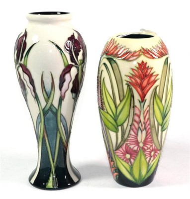 Lot 25 - A modern Moorcroft pottery vase, Antheia pattern by Nicola Slaney, painted and impressed marks,...