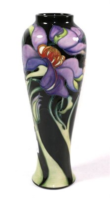 Lot 30 - A modern Moorcroft pottery Ariella pattern vase by Emma Bossons, limited edition 39/250, with...