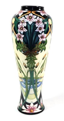 Lot 31 - A modern Moorcroft pottery Avon Water pattern vase by Rachel Bishop, limited edition 83/200,...