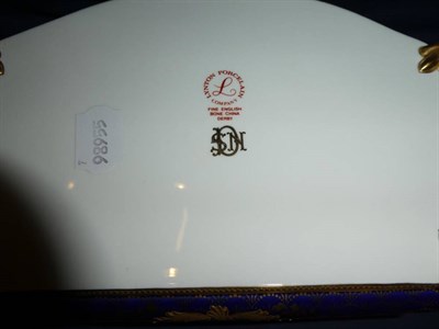 Lot 34 - A Stephen D Nowacki for Lynton Porcelain box and cover, signed, 29cm wide