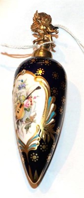Lot 70 - A porcelain scent bottle, by Stephen D Nowacki, decorated with a vignette of musical...