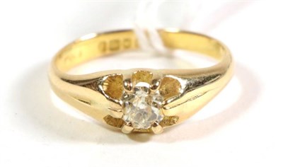 Lot 146 - An 18 carat gold diamond solitaire ring, estimated diamond weight 0.33 carat approximately,...