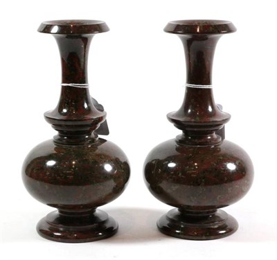 Lot 155 - A pair of hardstone vases