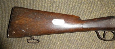 Lot 186 - A rimfire shotgun with old English stock