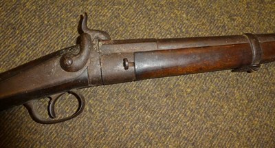 Lot 186 - A rimfire shotgun with old English stock