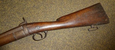 Lot 186 - A rimfire shotgun with old English stock