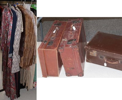 Lot 1065 - Assorted circa 1950s and later ladies and gents costume, including Eastex two piece jersey...