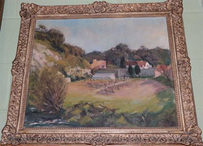 Lot 1120 - Francis Wall (1890-1981) Continental garden scene, oil on canvas  Exhibited: City of Bradford...