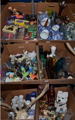 Lot 1173 - A large quantity of assorted ceramics, glass and other items including: Maling, Masons,...