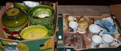 Lot 1178 - A collection of ceramics including Bretby and Royal Memorabilia etc; together with a set of...
