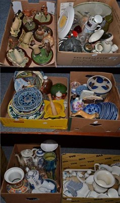 Lot 1184 - Twelve boxes of household ceramics and glass including Border Fine Arts models etc
