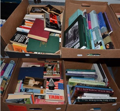 Lot 1192 - Twenty four boxes of various books, subjects including political biographies and history
