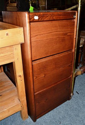 Lot 1227 - A three drawer filing cabinet