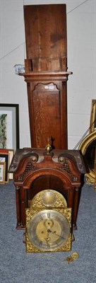 Lot 1240 - An oak eight day longcase clock, signed Jno Turnbull, Hawick (a.f.) (one weight missing)