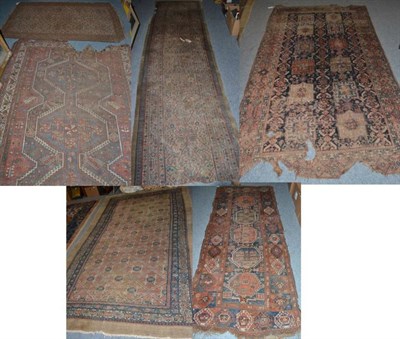 Lot 1245 - Six rugs of various patterns and designs