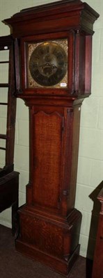 Lot 1261 - An oak eight day longcase clock, signed Seddon, Frodsham, circa 1770, caddied pediment,...