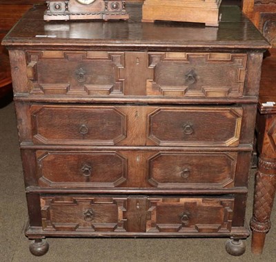 Lot 1318 - A Charles II four height chest of drawers