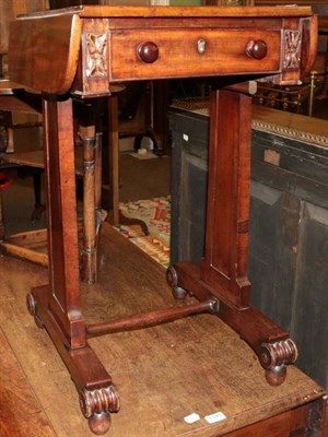 Lot 1344 - A reproduction oak occasional table; a piano stool with tapestry covered seat; a small mahogany...