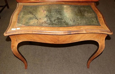 Lot 1374 - A 19th century French leather inset Kingwood writing table