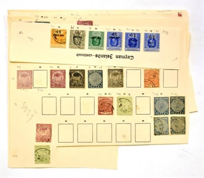 Lot 15 - British Commonwealth B to F Collection - British Guiana, Caymans and Fiji Collection on Leaves....