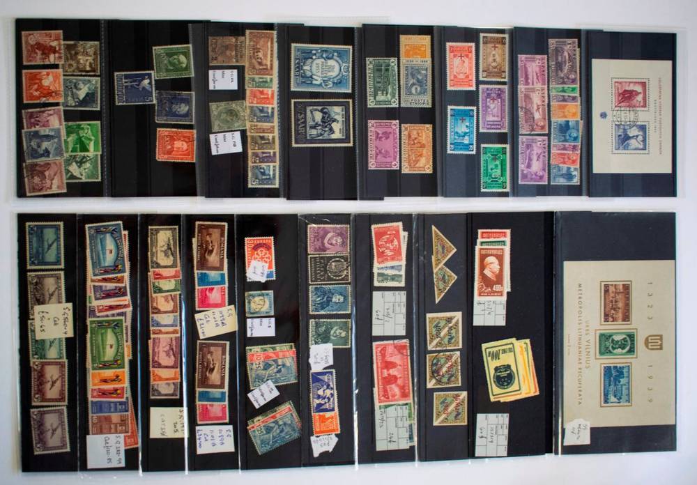 Lot 20 - World - Small assortment of better items on stockcards mint and used. With China 1949 Trade...