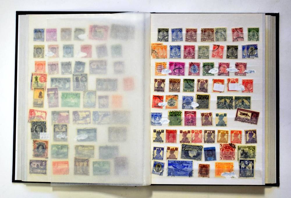 Lot 57 - British Commonwealth - Collection of used in a stockbook with better and higher values to £1, much