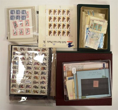 Lot 58 - Box with Commonwealth and USA - Much useful noted with USA sheets and face value ($85 + ) including