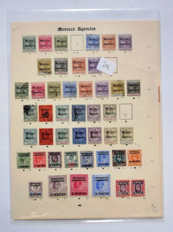 Lot 123 - Morocco Agencies - Useful mint and used collection on leaves, generally fine with many better....