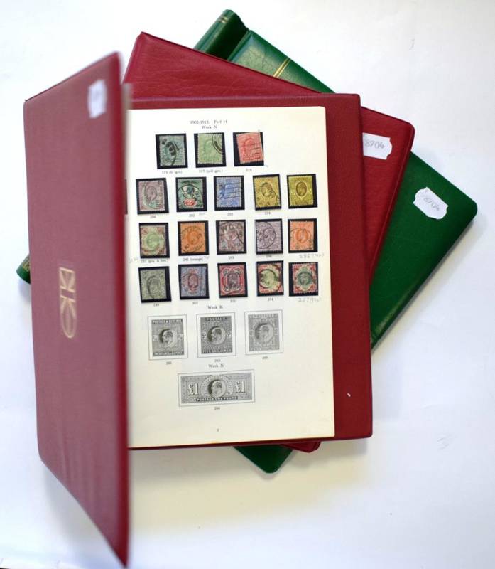 Lot 168 - GB Collection - Three albums of GB with 1d black then all reigns  used to 1980's.