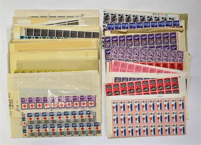 Lot 181 - GB 1961 - 1969 Accumulation of Better Duplicated Commemoratives in large blocks and full sheets...