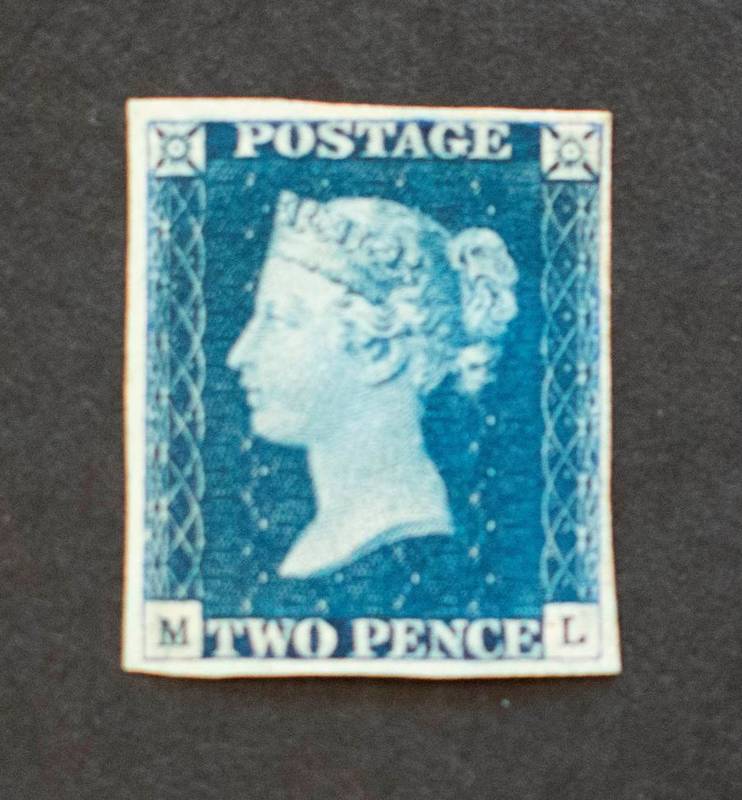 Lot 198 - 1840 2d Blue - A very attractive 4 good to small margin copy of unused appearance but regummed...