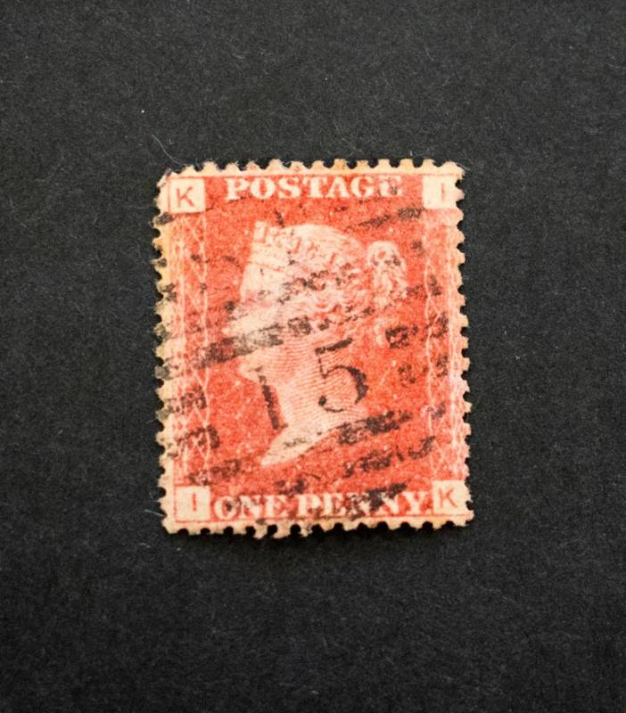 Lot 226 - GB QV 1d Red Plate 225 very good used, cat £800