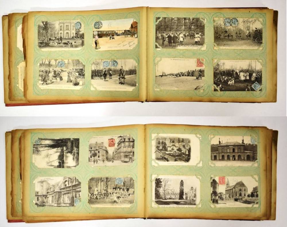 Lot 289 - France Postcards Collection in a Large Vintage Album - Mainly used black and white...