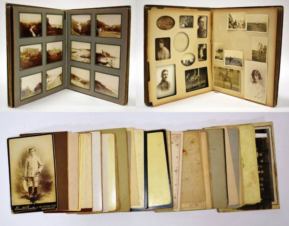 Lot 292 - Vintage Photo Albums with Shipping and Topographical interest, Boer War Postcards  - 2 Albums...