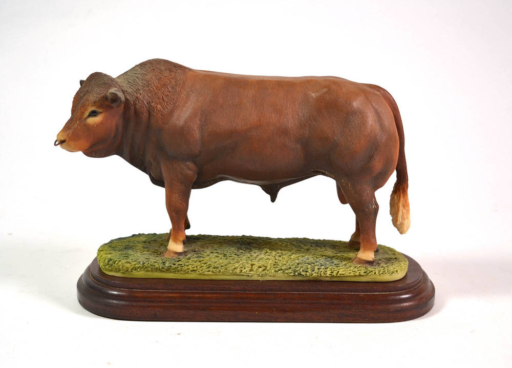 Lot 59 - Border Fine Arts 'Limousin Bull' (Style One), model No. L32 by Anne Wall, limited edition 217/1500