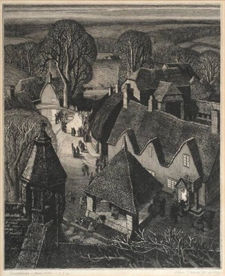 Lot 1 - Robin Tanner (1904-1988) ''Christmas'' Signed, inscribed ''final state'' 1929, etching, 35.5cm...