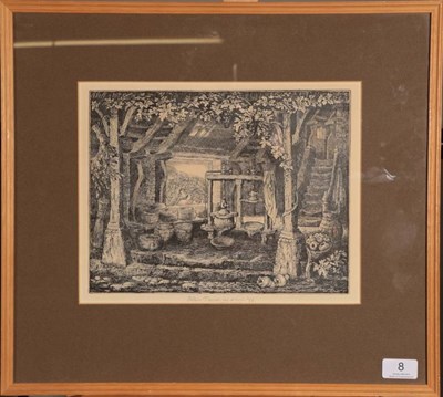 Lot 8 - Robin Tanner (1904-1988) ''The Cheese Room'' Signed and dated (19)78, etching, 24cm by 30.5cm...