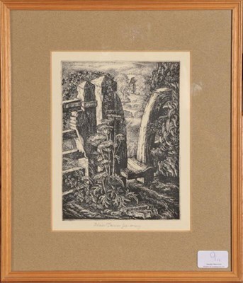 Lot 9 - Robin Tanner (1904-1988) ''April'' Signed, etching, together with another by the same hand,...