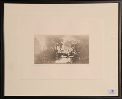Lot 16 - Norman Ackroyd CBE, RA (b.1938) ''Widford under Wychwood'' Signed and dated (19)92, inscribed...